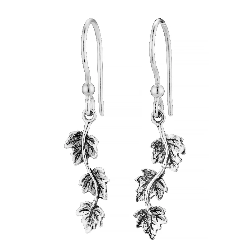 Baroque pearl earrings-HEDERA - Sterling Silver Drops