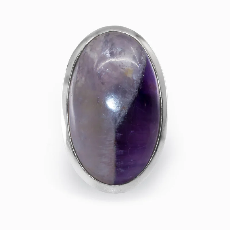 Chevron Amethyst Ring