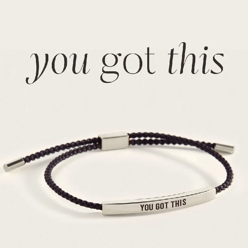 Bead charm bangles-You Got This Inspire Bracelet