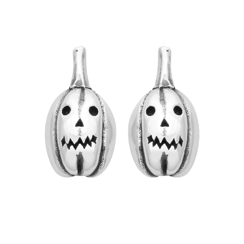 Reef knot earrings-PEPO the PUMPKIN - Sterling Silver Studs