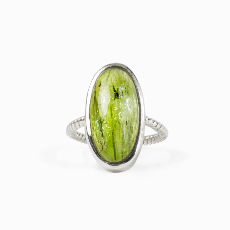 Green Kyanite Ring