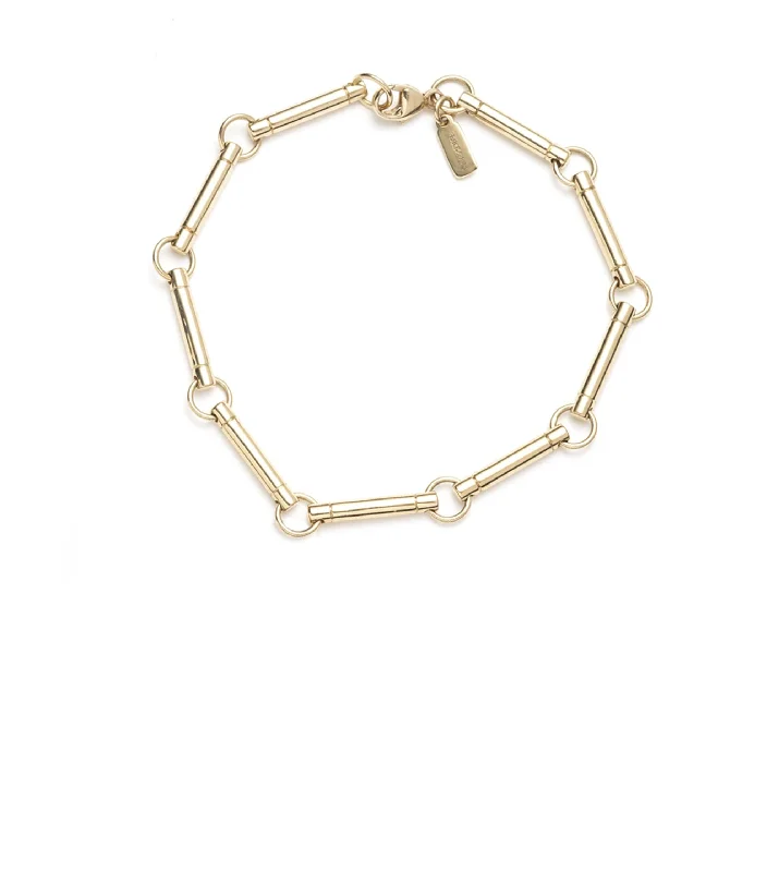 Mystic eye bangles-Gold Element Chain Bracelet