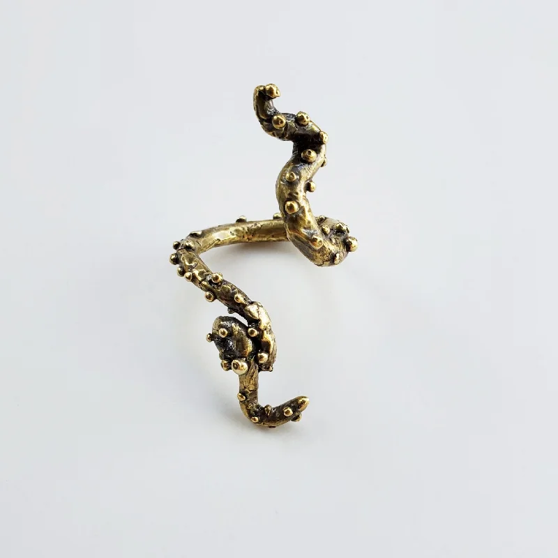 Tentacle Ring - Brass