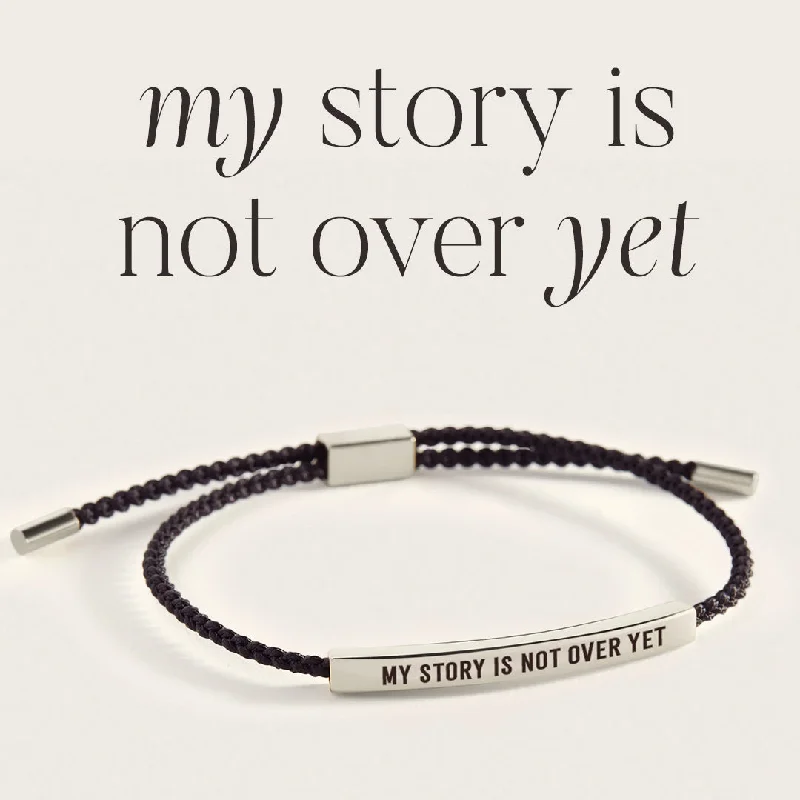 Bead row bangles-My Story Is Not Over Yet Inspire Bracelet