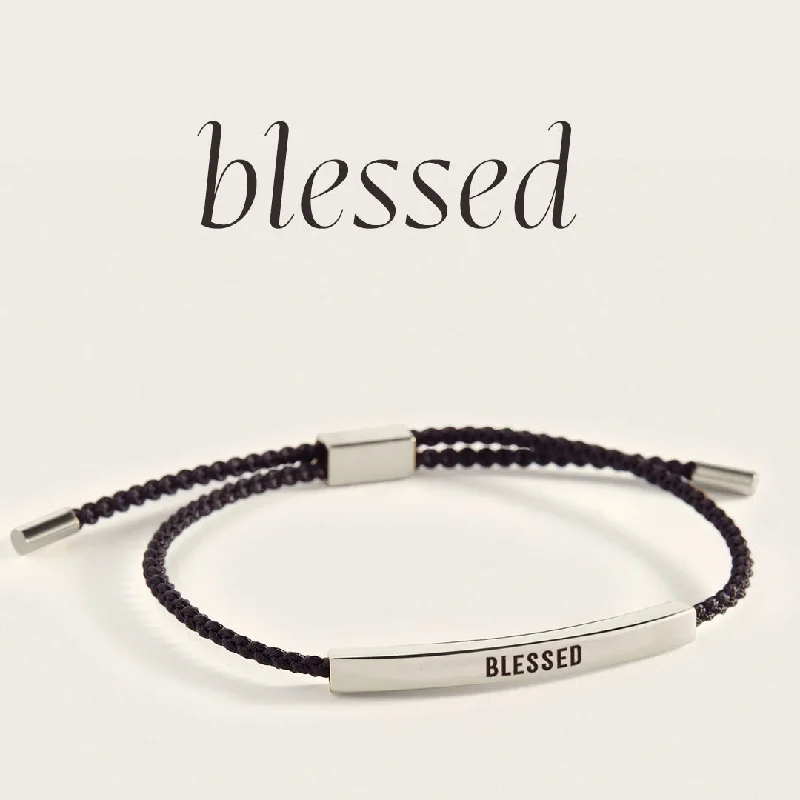 Textured metal bangles-Blessed Inspire Bracelet