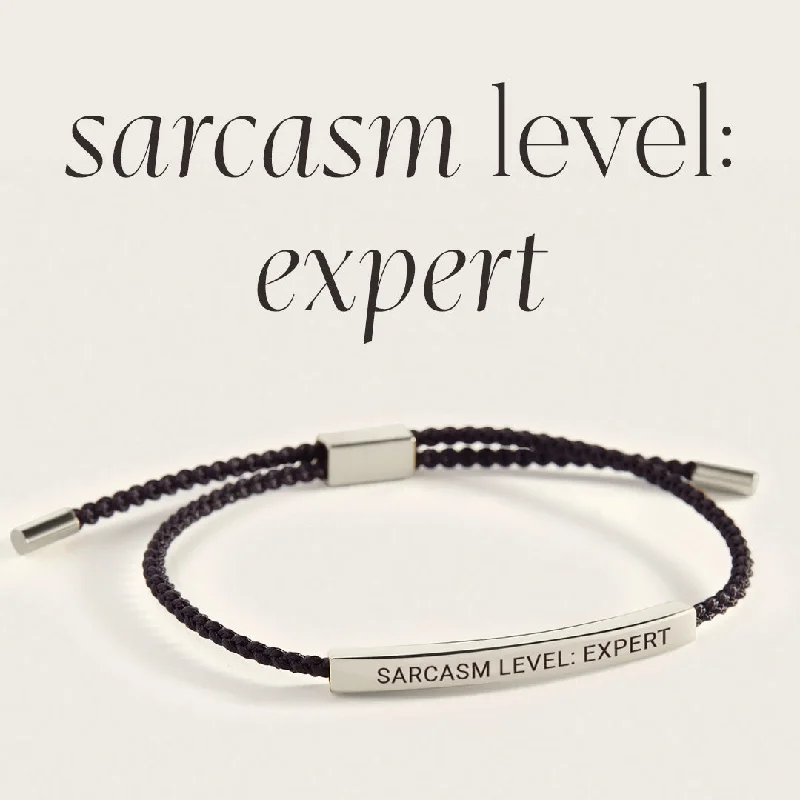 Dusk gothic bangles-Sarcasm Level: Expert Inspire Bracelet