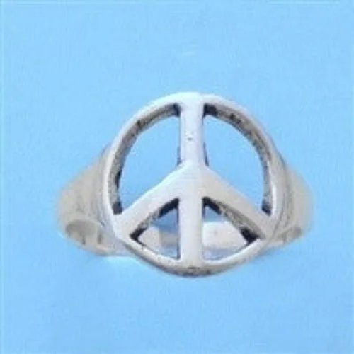 Luxe diamond engagement rings-Peace Sign Toe Ring