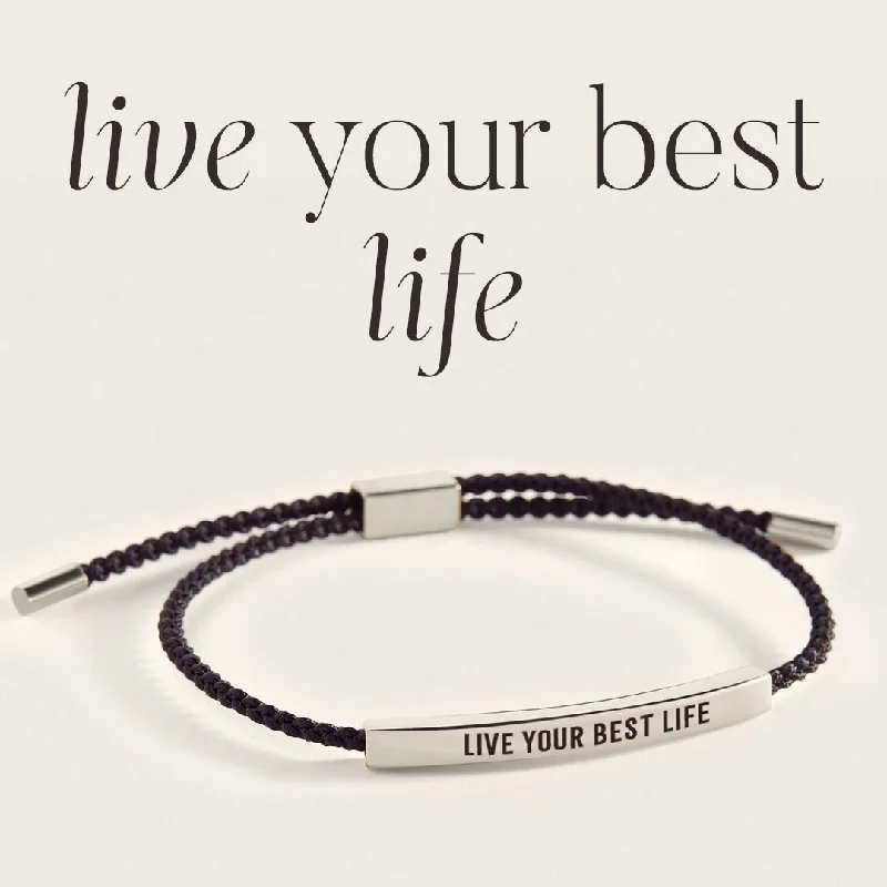 Tide shape bangles-Live Your Best Life Inspire Bracelet