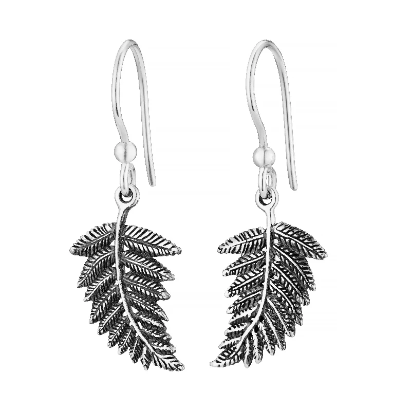 Vintage flair earrings-BRACKEN - Sterling Silver Drops