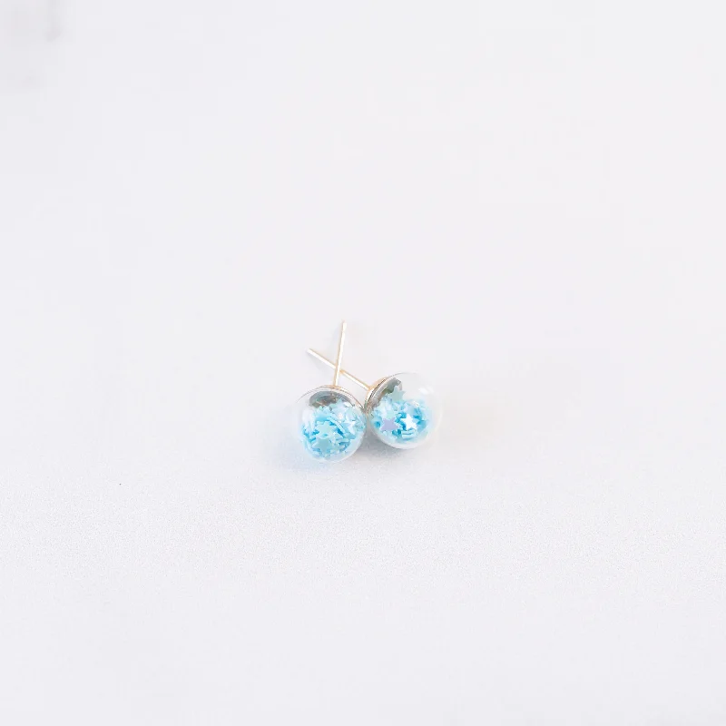 Fine bead earrings-Light Blue | Mini Star Confetti Stud Earrings