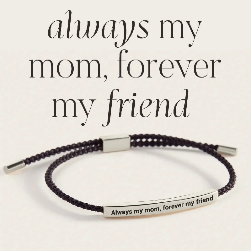 Tide pattern bangles-Always my mom, forever my friend Inspire Bracelet