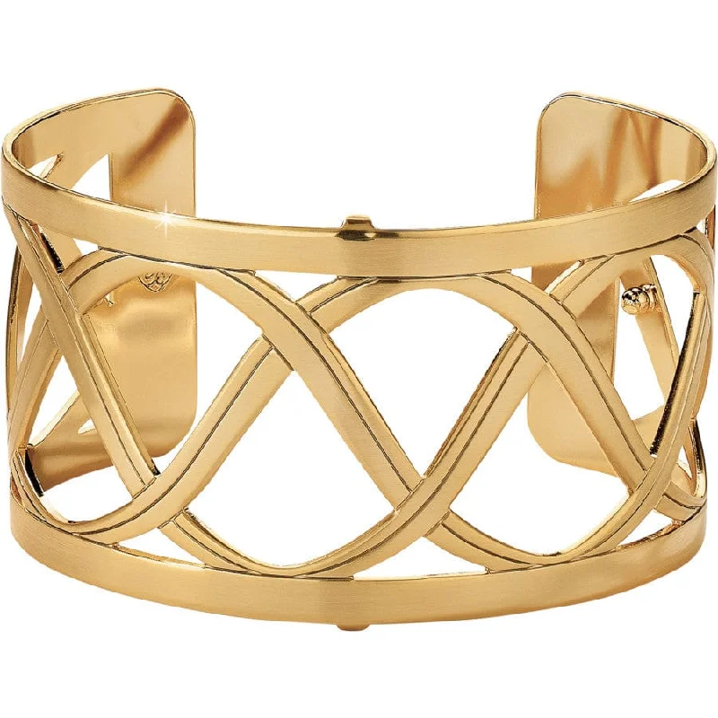 Retro deco bangles-Christo Sydney Wide Cuff Bracelet