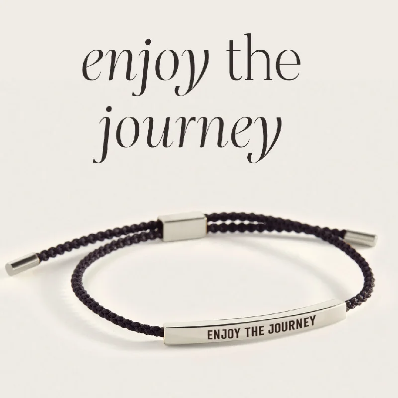 Oval gem bangles-Enjoy The Journey Inspire Bracelet