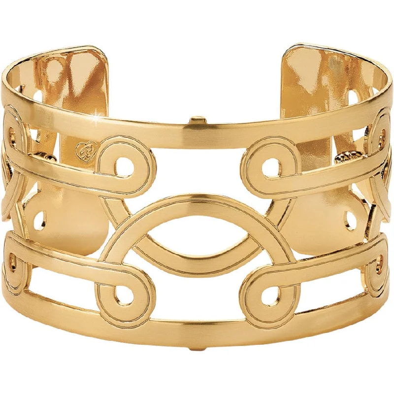 Coiled cord bangles-Christo Lima Wide Cuff Bracelet