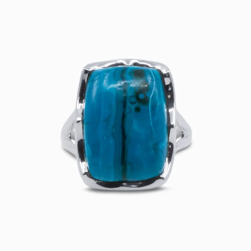 Chrysocolla Malachite Ring