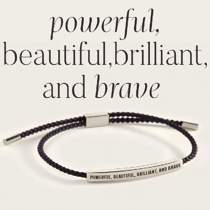 Astro theme bangles-Powerful, Beautiful, Brilliant, and Brave Inspire Bracelet