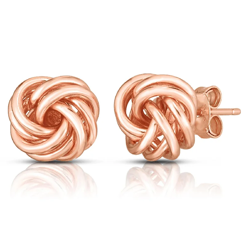 Light wood earrings-Love Knot Earrings