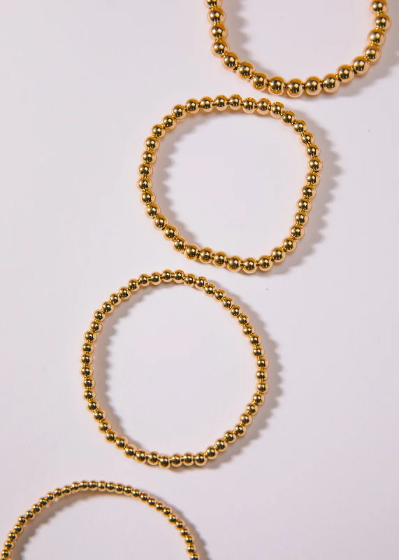 Dove motif bangles-Gold Ball Bracelets